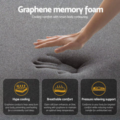 Giselle Pocket Spring Memory Foam Euro Top Bamboo Mattress – King Single