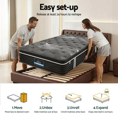 Giselle Pocket Spring Memory Foam Euro Top Bamboo Mattress – King Single
