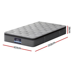 Giselle Pocket Spring Latex Euro Top Bamboo Mattress – King Single