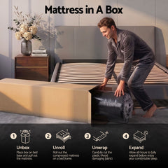 Giselle Pocket Spring Memory Foam Hybrid Euro Top Mattress – Double