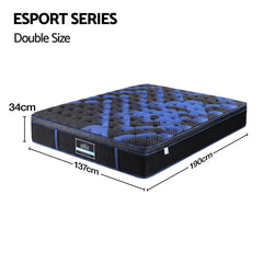 Giselle Pocket Spring Memory Foam Hybrid Euro Top Mattress – Double