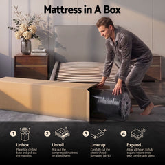 Giselle Pocket Spring Memory Foam Hybrid Euro Top Mattress – King Single