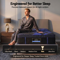 Giselle Pocket Spring Memory Foam Hybrid Euro Top Mattress – King