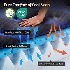 Giselle Pocket Spring Memory Foam Hybrid Euro Top Mattress – King