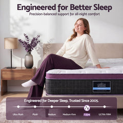 Giselle Pocket Spring Euro Top Bamboo Wool Mattress – King