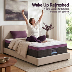 Giselle Pocket Spring Euro Top Bamboo Wool Mattress – King Single