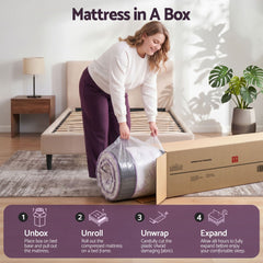 Giselle Pocket Spring Euro Top Bamboo Wool Mattress – King Single