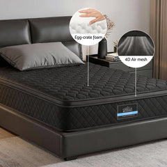 Giselle Pocket Spring Euro Top Bamboo Wool Mattress – King Single