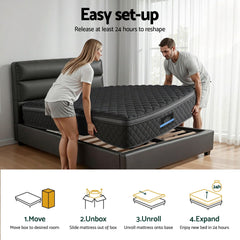 Giselle Pocket Spring Euro Top Bamboo Wool Mattress – King Single