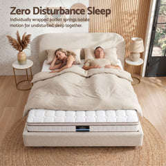 Giselle Pocket Spring Euro Top Bamboo Wool Mattress – Double