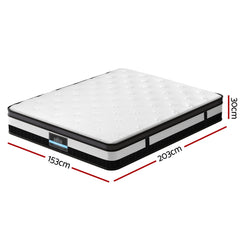 Giselle Pocket Spring Euro Top Bamboo Wool Mattress – Queen