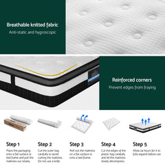 Giselle Pocket Spring Euro Top Bamboo Wool Mattress – Queen