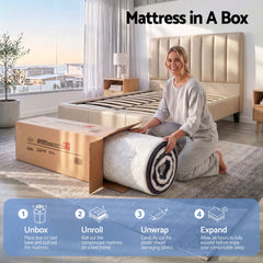 Giselle Pocket Spring Memory Foam Euro Top Bamboo Mattress – King