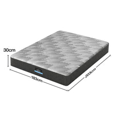 Giselle Pocket Spring Bamboo Wool Mattress – King