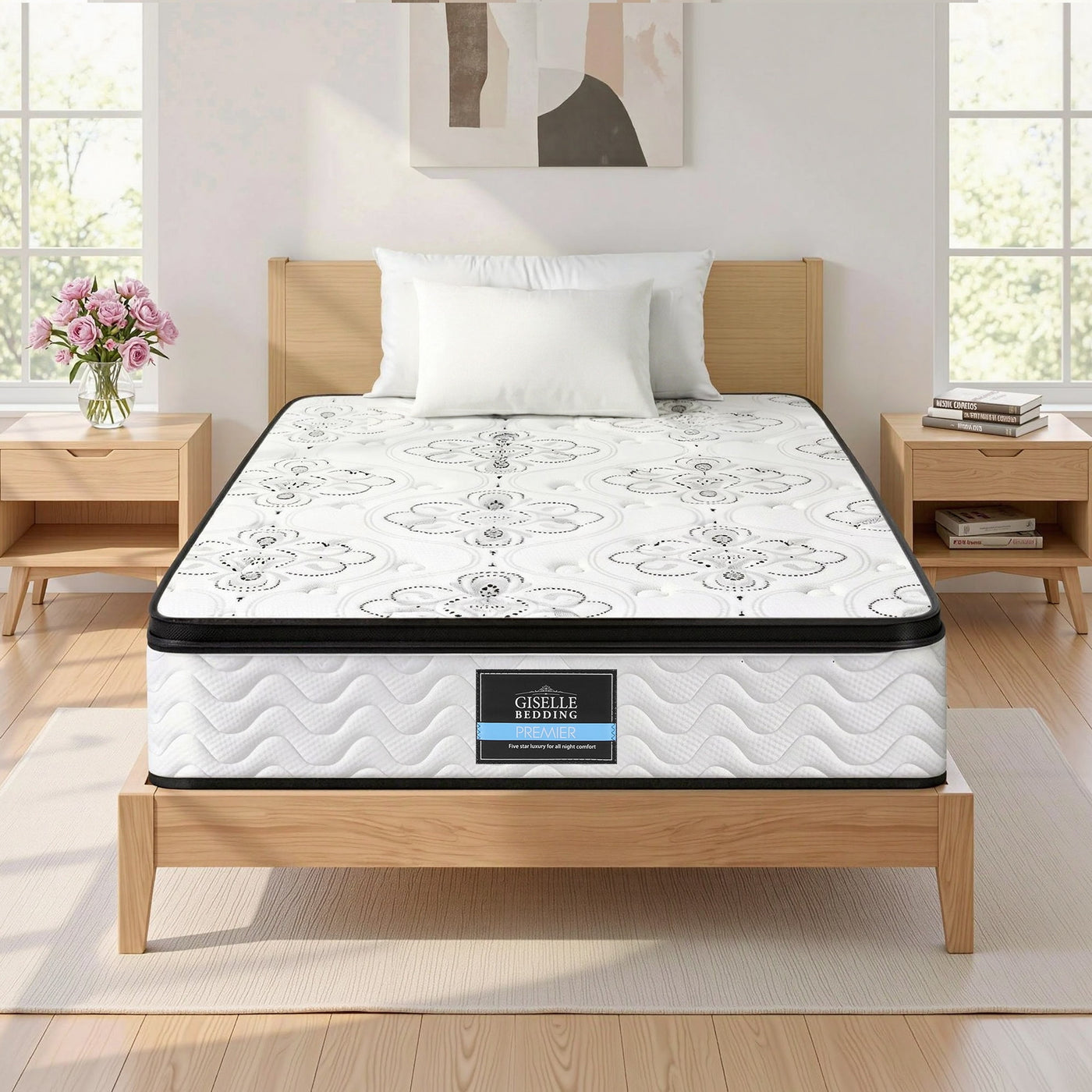 Giselle Pocket Spring Euro Top Bamboo Wool Mattress – King Single