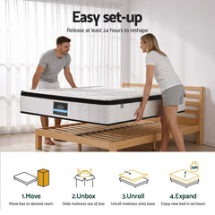 Giselle Pocket Spring Euro Top Bamboo Wool Mattress – King