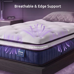 Levitex King Single Mattress 23CM With Pocket Spring & Cooling Gel Foam, Medium-Firm Full-Body Support, Mattresses In A Box