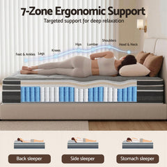 Giselle Pocket Spring Hybrid Euro Top Bamboo Mattress – King