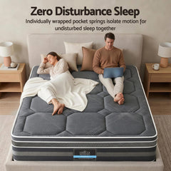 Giselle Pocket Spring Hybrid Euro Top Bamboo Mattress – King