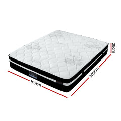 Giselle Pocket Spring Euro Top Bamboo Wool Mattress – King Single