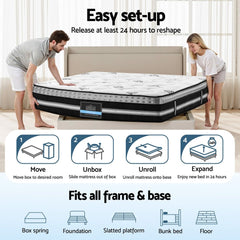 Giselle Pocket Spring Memory Foam Euro Top Gel Mattress – Queen