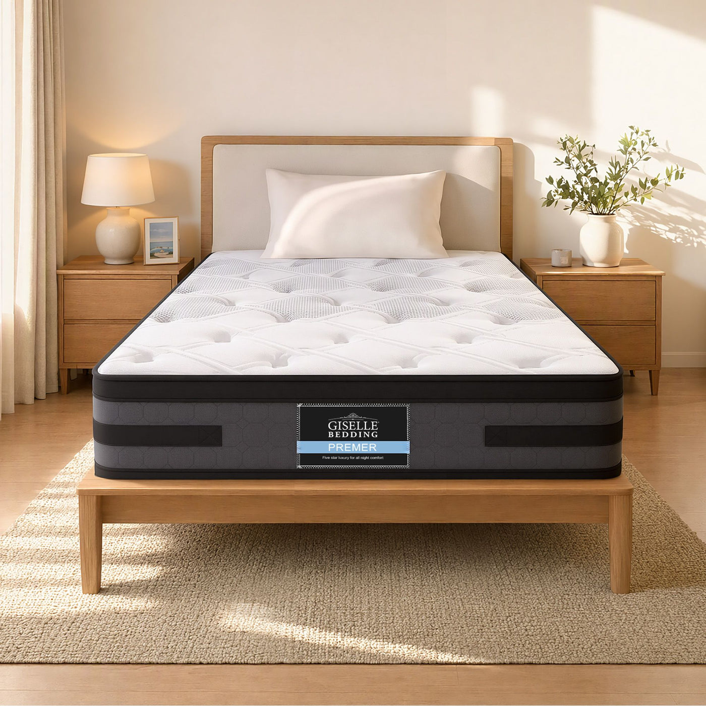 Giselle Pocket Spring Memory Foam Euro Top Gel Mattress – King Single