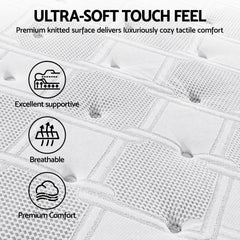 Giselle Pocket Spring Memory Foam Euro Top Gel Mattress – King Single