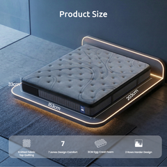 Levitex Pocket Spring Memory Foam Hybrid Bamboo Mattress – Queen