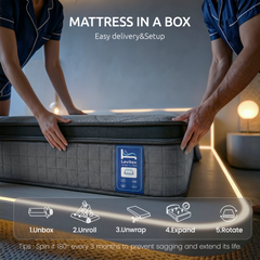 Levitex Pocket Spring Memory Foam Hybrid Bamboo Mattress – Queen