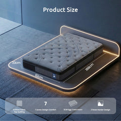 Levitex Pocket Spring Memory Foam Hybrid Bamboo Mattress – King