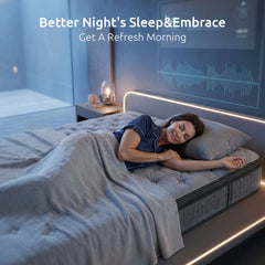 Levitex Pocket Spring Memory Foam Hybrid Bamboo Mattress – King