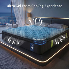Levitex Pocket Spring Memory Foam Hybrid Gel Mattress – King