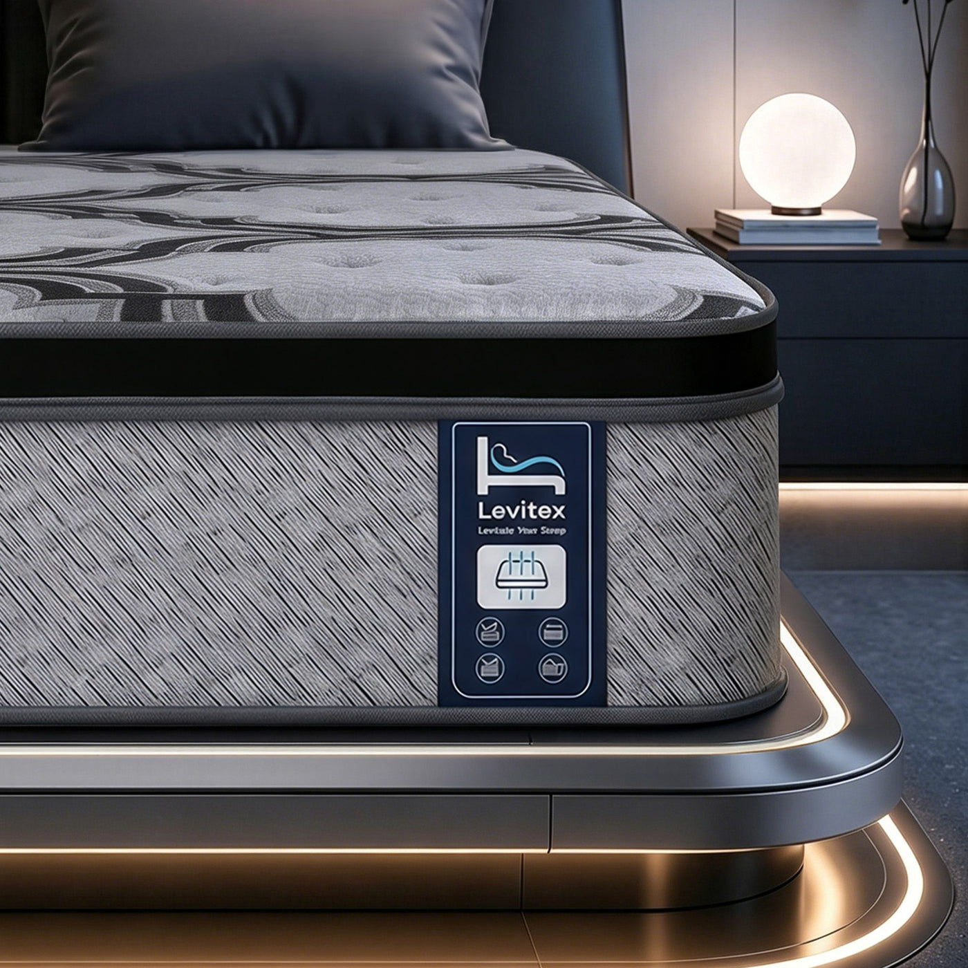 Levitex Pocket Spring Memory Foam Latex Hybrid Mattress – King Single