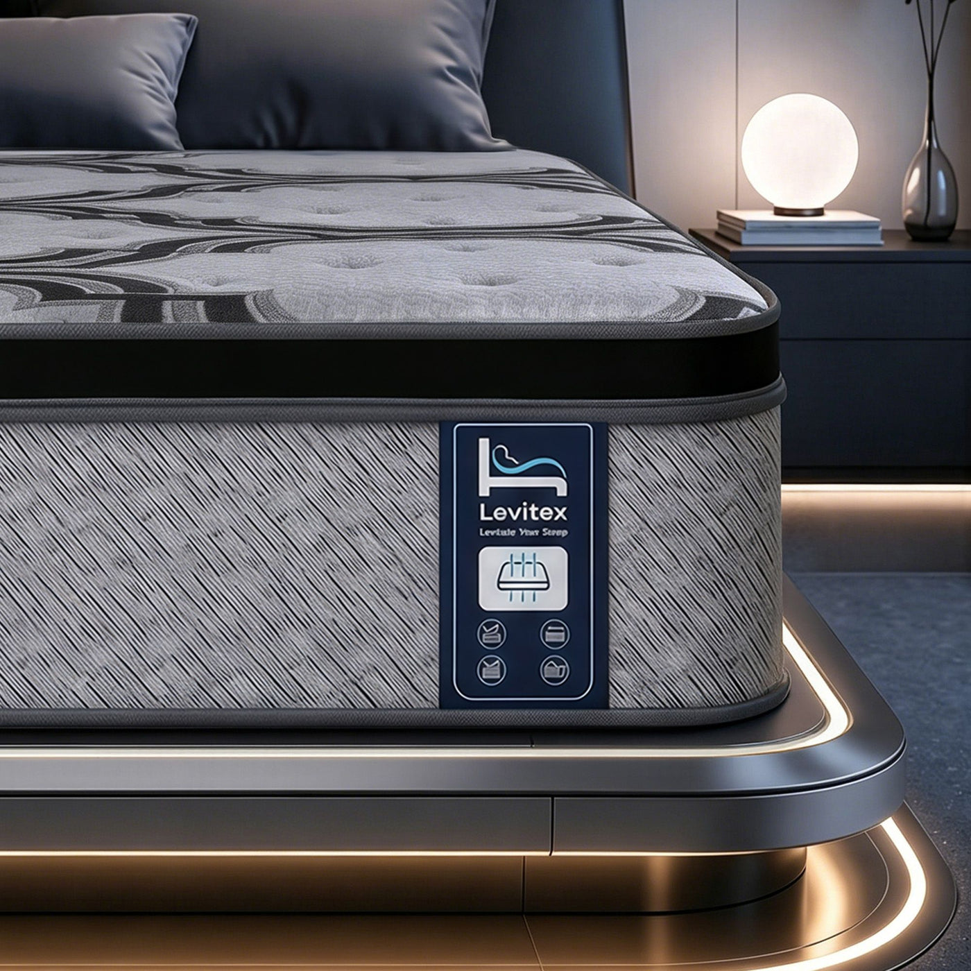 Levitex Pocket Spring Memory Foam Latex Hybrid Mattress – Queen