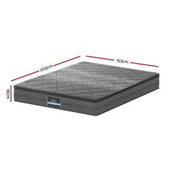 Giselle Pillow Top Bonnell Spring Bamboo Wool Mattress – Queen