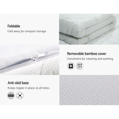 Giselle Memory Foam Gel Bamboo Wool Mattress – Queen