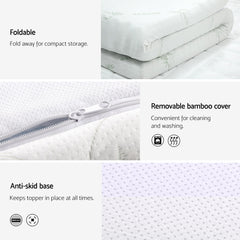 Giselle Memory Foam Gel Bamboo Wool Mattress – King