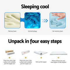 Giselle Memory Foam Gel Bamboo Wool Mattress – King