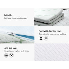 Giselle Memory Foam Gel Bamboo Wool Mattress – King