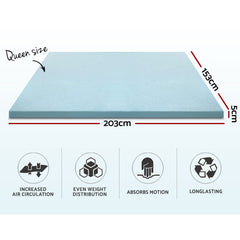 Giselle Memory Foam Gel Bamboo Wool Mattress – Queen