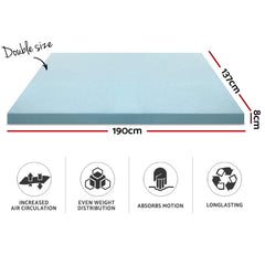 Giselle Memory Foam Gel Bamboo Wool Mattress – Double