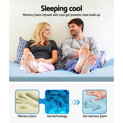 Giselle Memory Foam Gel Bamboo Wool Mattress – Double