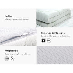 Giselle Memory Foam Gel Bamboo Wool Mattress – Double