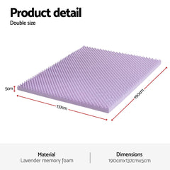 Giselle Memory Foam Bamboo Wool Mattress – Double