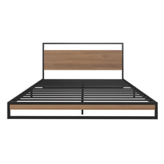 Artiss Bed Frame Queen Size Metal Frame DANE with Mattress