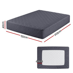 Giselle Water-Resistant Mattress Protector Microfiber 360° Fit Queen