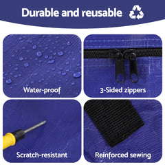 Atirss Mattress Bag Easy Moving Waterproof Storage Dust Cover Protector King