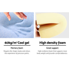 Giselle Bedding Wedge Pillow Blue Twin Pack