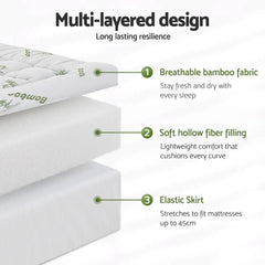 Giselle Bamboo Wool Mattress – King Single