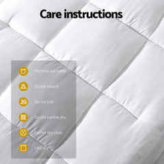 Giselle Bedding Baby Cot Pillowtop Mattress Topper 750GSM Bamboo Cooling Pad for Temperature Regulation, Machine Washable Bed